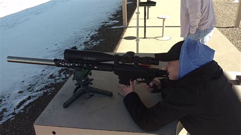Integrally Suppressed Ruger Precision Rifle First Time Hit Shooting 1