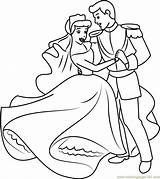 Cinderella Coloring Dancing Prince Pages Coloringpages101 sketch template