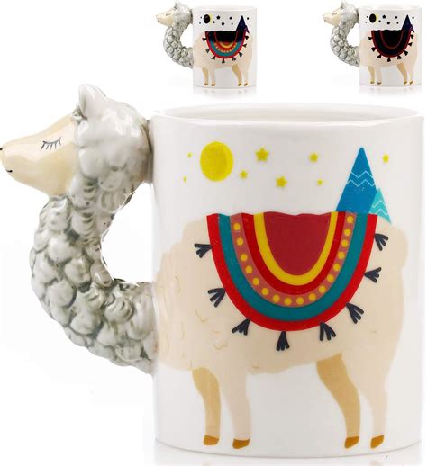 Color Changing Llama Mug 3d Ceramic Lama Coffee Mugs Novelty Alpaca