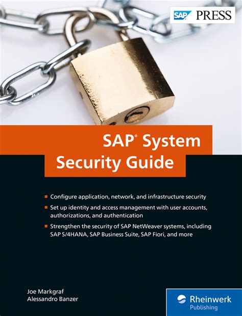 Sap Security Guide Protect Your Sap System Book And E Book