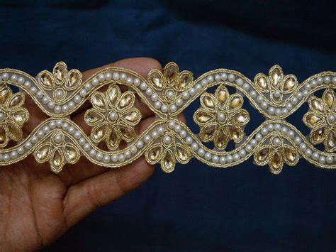 Download this golden classic british border, gold, england, classical png clipart image with transparent background or psd file for free. Dull Gold Kundan Lace Stone Work Border at Rs 1270 /roll ...
