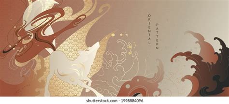 Luxury Gold Oriental Style Background Vector Stock Vector Royalty Free