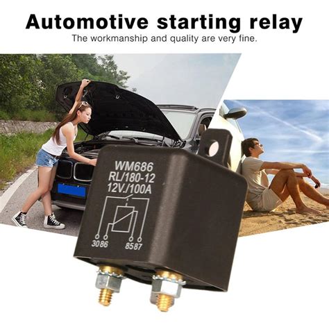 New Dc 12v 100a Heavy Duty Split Charge Onoff Relay Car Truck Boat Car
