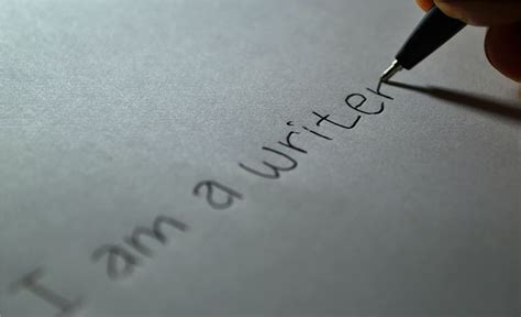 Hd Wallpaper I Am A Writer Handwriting Paper Letter Author