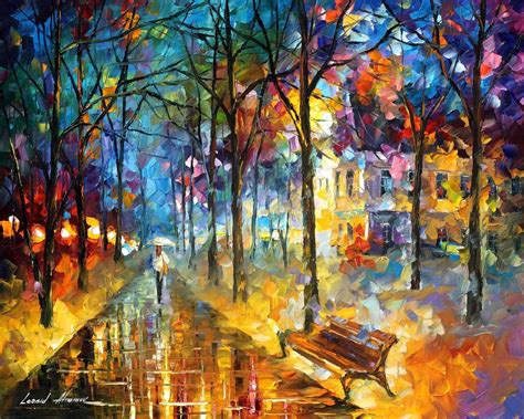 Leonid Afremov Oil On Canvas Palette Knife Buy Original Paintings