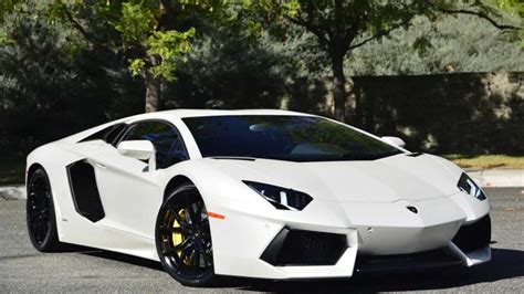 Matte White 2015 Lamborghini Aventador Coupe Is Well Optioned Motorious