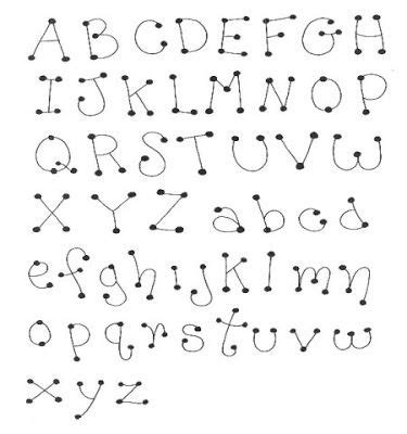 Letras Con Puntos Buscar Con Google Lettering Alphabet Fonts Lettering Alphabet Lettering