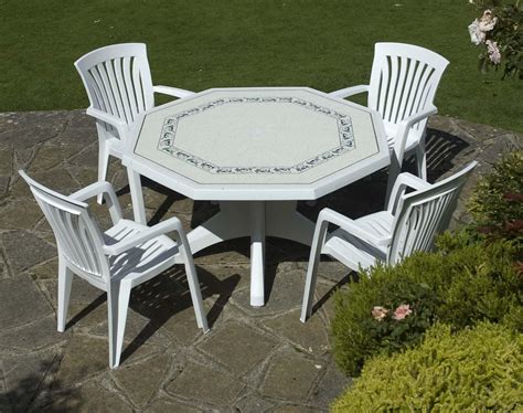 Do you need comfortable, stylish. Modern Outdoor Ideas White Plastic Patio Table Prism ...