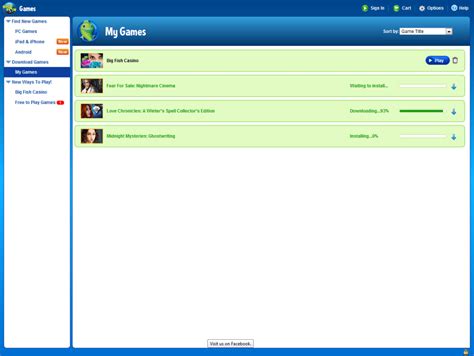 Simple, interactive, social and confidential. Big Fish Games App - Download