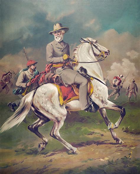 General Robert E Lee On Horseback Painting By War Is Hell