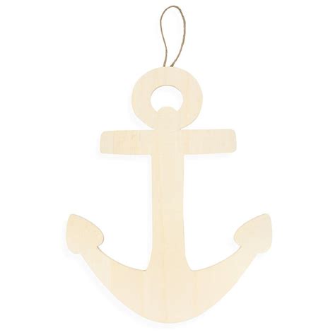 Unfinished Wooden Anchor: 8.75 x 11 inches, zoom | Anchor wall decor, Darice, Wood wall plaques