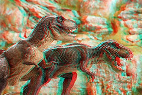 Printable Anaglyph A4 3d Redblue Dinosaurs Etsy