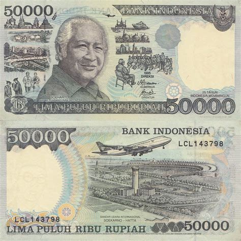Banknote World Educational Indonesia Indonesia 50000 Rupiah
