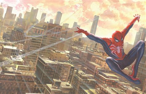 Spider Man Ps4 Textless Cover By Alex Ross Rspiderman