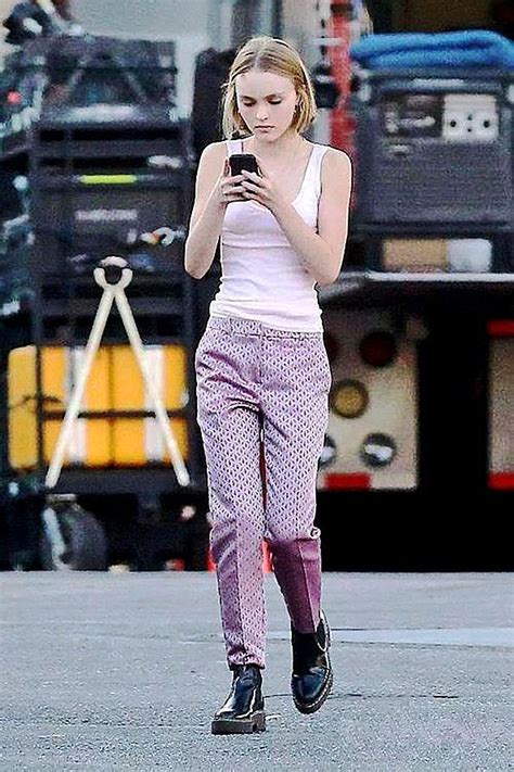 A Cute And Elegant Outfit By Lily While Walking On The Set Of Yoga Hosers Fabrizio Lily