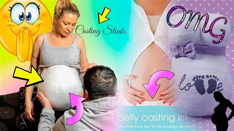 pregnancy belly cast we really did it youtube