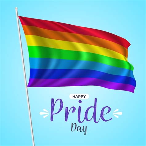 Premium Vector Realistic Pride Day Flag Illustration