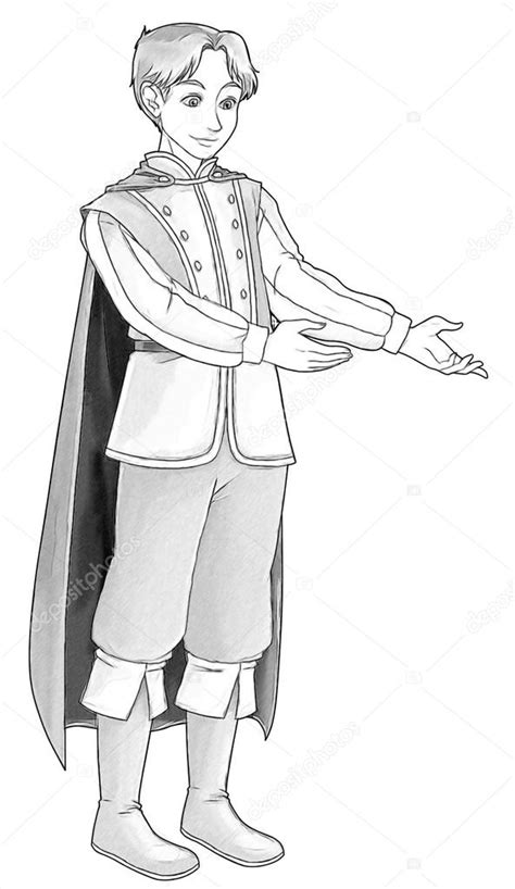 Fairytale Cartoon Character Prince — Stock Photo © Illustratorhft