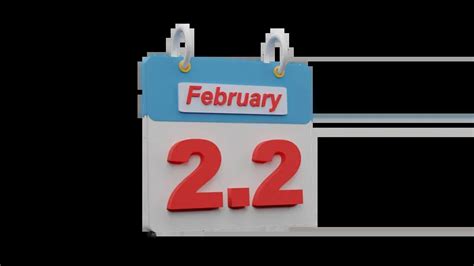 Premium February Calendar 3d Illustration Pack From Miscellaneous 3d