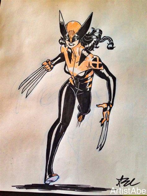 Female Wolverine Art Female Hero Running Pose