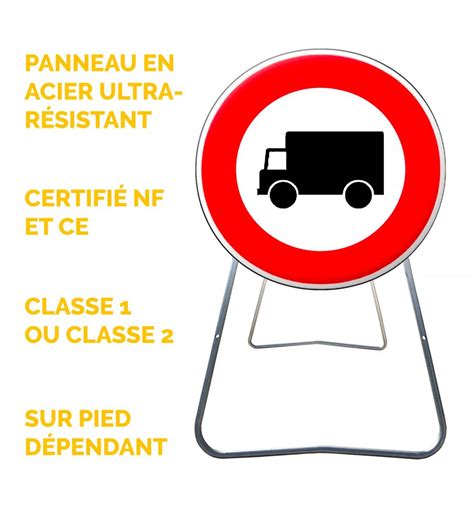 Panneau de Chantier Accès Interdit aux Poids Lourds Prozon