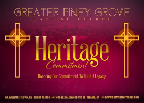 Heritage Commitment – Greater Piney Grove Baptist Church