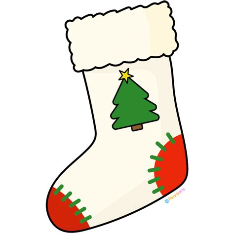 Free White Christmas Stocking Clipart Pearly Arts