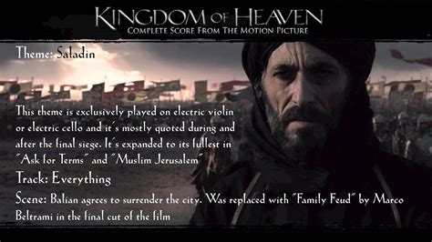 The kingdom of heaven was a highly developed term at this time in jesus' life: Kingdom of Heaven Soundtrack Themes - Saladin - YouTube