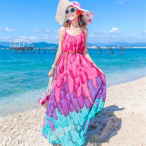 2017 New Bohemia Plus Size Beach Summer Maxi Long Dresses Women Soft