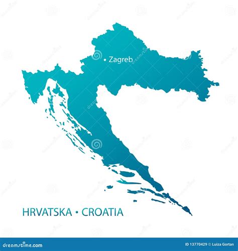 Croatia Capital Map