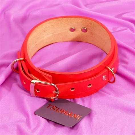 Bdsm Submissive Collar For Sex Restraints Sexy Leather Choker Slave