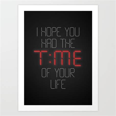Typographic Art Print Green Day I Hope You Had The Time Of Your Life