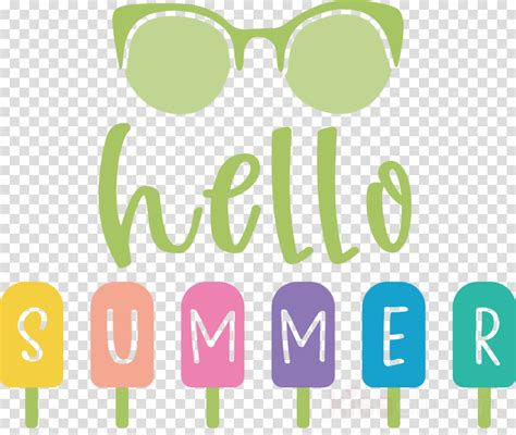 Hello Summer Happy Summer Summer Clipart Sunglasses Glasses Logo