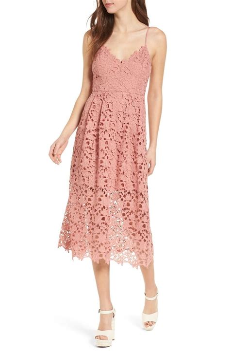 What To Wear To A Bridal Shower For Guests And Brides Lace Midi Dress Rehearsal Dinner