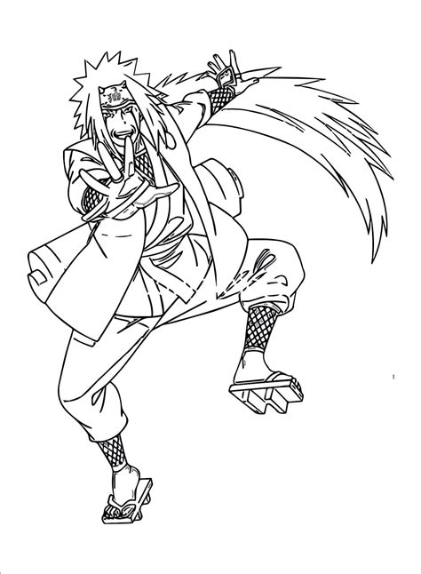 Jiraiya Image Coloring Page Download Print Or Color Online For Free