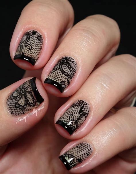 fashionable lace nail art designs hative
