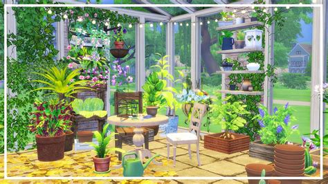The Sims 4 Greenhouse Room Build Architecture Building Design