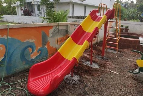 Red And Yellow Straight Frp Playground Slides At Rs 100000 In