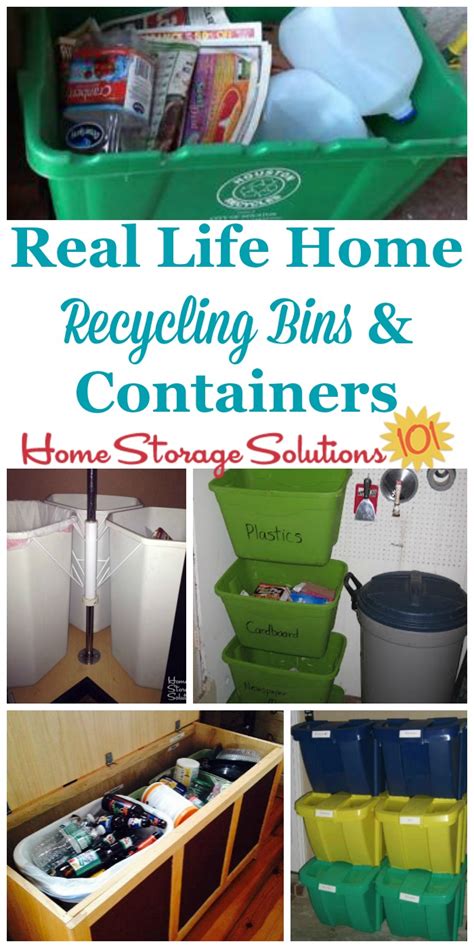 Ideas For Home Recycling Bin And Containers Where To Place Them