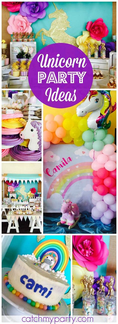 Unicorns Rainbow And Fun Birthday Camilas Enchanted Unicorn Party
