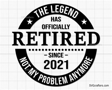 Digital Cricut Svg Svg Shirt Design Retirement Svg Svg Officially Retired Svg Engraving