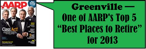 Greenville – One of AARP’s Top 5 Best Places to Retire