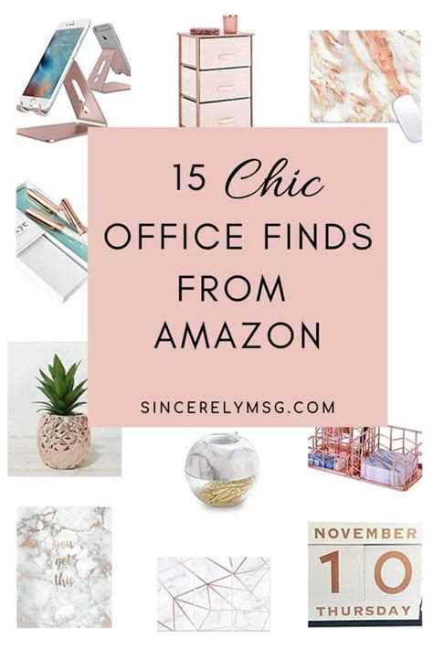 4.6 out of 5 stars 2,730. 15 Rose Gold Desk and Office Accessories & Decor | Cute office decor, Chic office decor, Gold ...