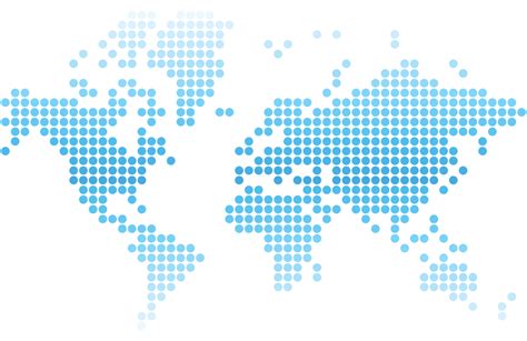 Blue Circle World Map 14429952 Png