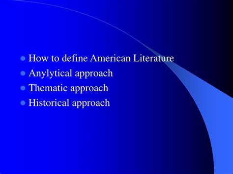 Ppt History And Anthology Of American Literature Powerpoint