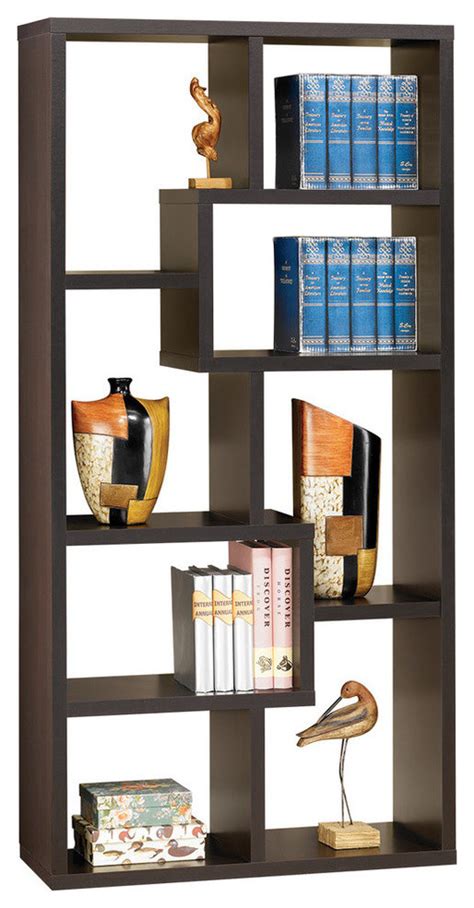 Coaster Multiple Cubed Rectangular Bookcase Contemporary Bookcases