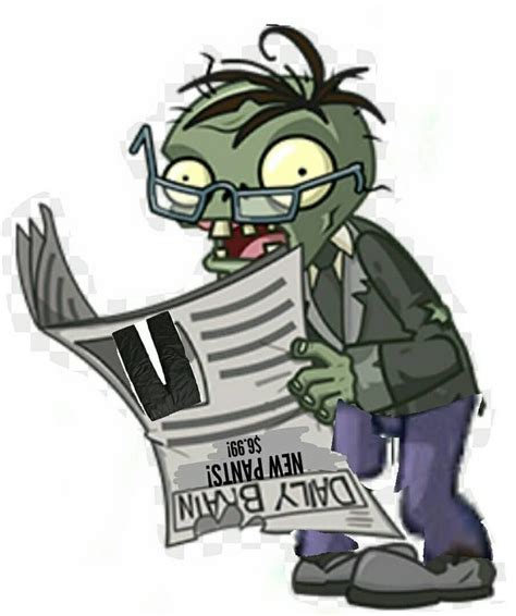 Projectile Newspaper Zombie By Allstarzombie55 On Deviantart Plant