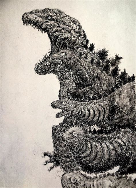 Shin Godzilla Drawing Face