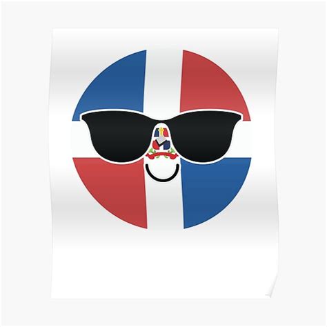 Dominican Emoji Poster By Hippoemo Redbubble
