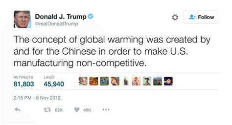 Trump Didnt Delete His Tweet Calling Global Warming A Chinese Hoax The Washington Post